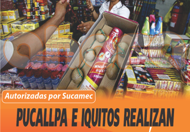 PUCALLPA E IQUITOS REALIZAN FERIAS PARA VENDER PIROTÉCNICOS