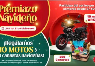 Sorteará 10 motos y 200 canastas  MALL AVENTURA IQUITOS LANZA CAMPAÑA DE PREMIAZO NAVIDEÑO