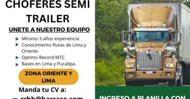 BUSCAMOS CHOFERES SEMI TRAILER