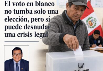 EL VOTO EN BLANCO NO TUMBA SOLO UNA ELECCIÓN, PERO SÍ PUEDE DESNUDAR UNA CRISIS LEGAL