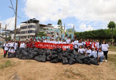 VOLUNTARIOS DE UTP PUCALLPA LIDERAN JORNADA DE LIMPIEZA EN LA RIBERA DEL RÍO UCAYALI VOLUNTARIOS DE UTP PUCALLPA LIDERAN JORNADA DE LIMPIEZA EN LA RIBERA DEL RÍO UCAYALI