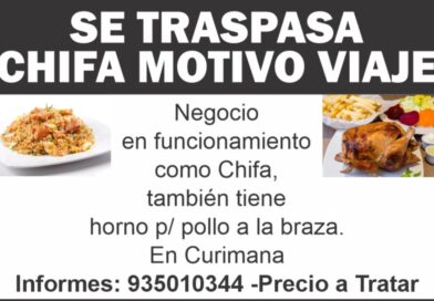 SE TRASPASA CHIFA SE TRASPASA CHIFA