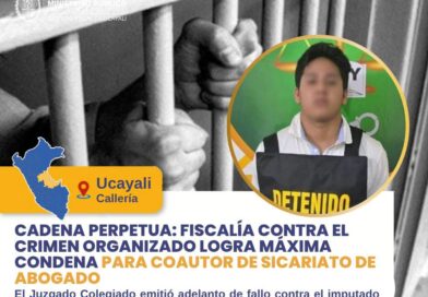 DAN CADENA PERPETUA PARA COAUTOR DE SICARIATO DE ABOGADO